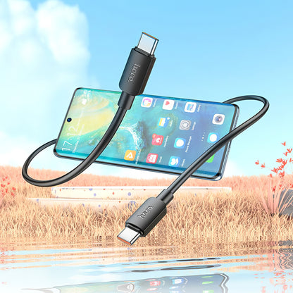Kabel do danych i ładowania USB-C - USB-C HOCO X96, 100W, 1m, Czarny
