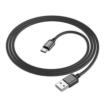 Kabel do ładowania i transmisji danych USB-A - USB-C Borofone BX87 Sharp BX87, 60W, 1m, czarny 