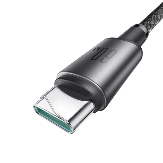 Kabel do danych i ładowania USB-C - USB-C Joyroom S-A50, 60W, 1.2m, Szary