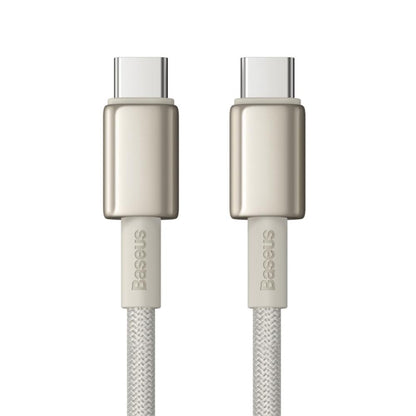 Cablu Date si Incarcare USB-C - USB-C Baseus Tungsten Gold, 100W, 2m, Auriu P10319800G21-01