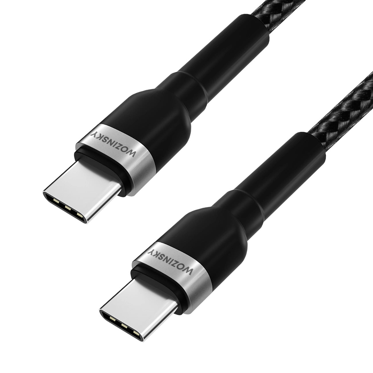 Kabel do danych i ładowania USB-C - USB-C WZK WNBCC2, 65W, 2m, Czarny