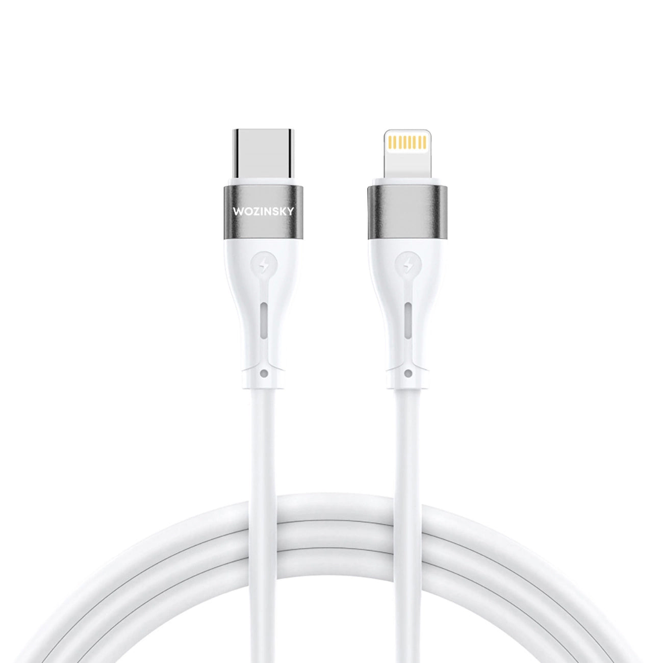Kabel do danych i ładowania USB-C - Lightning WZK WSTCL1, 27W, 1m, Biały