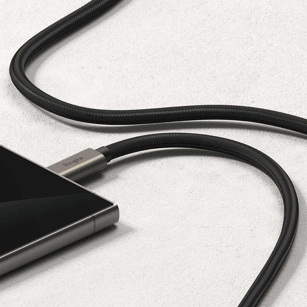 Kabel USB-C do USB-C Ringke 2X2, 240W, 1m, Czarny