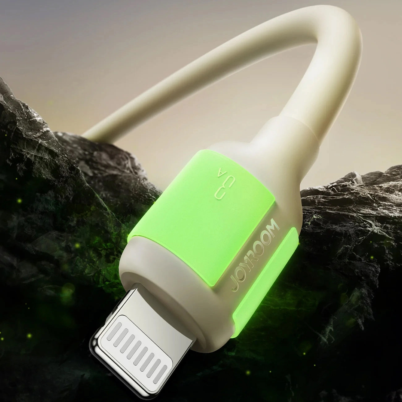 Kabel do danych i ładowania USB-A - Lightning Joyroom S-A53, 18W, 1.2m, Beżowy