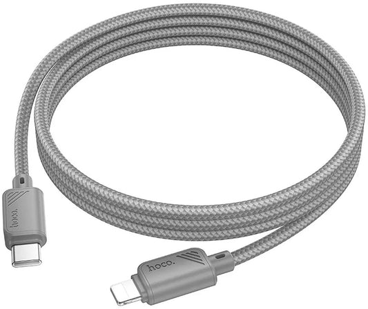Kabel do danych i ładowania USB-C - Lightning HOCO X113, 27W, 1m, Szary