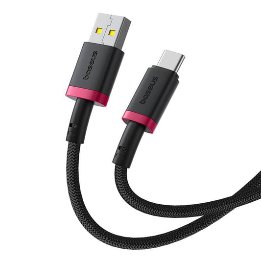 Kabel do danych i ładowania USB-A - USB-C Baseus Dura Series, 60W, 1m, Czerwony P10377802U01-01