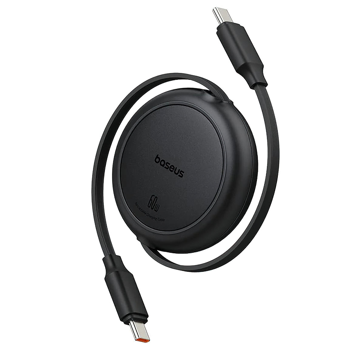 Kabel USB-C do USB-C Baseus Free2Pull Mini Retractable, 60W, 1m, Czarny P10364500111-01