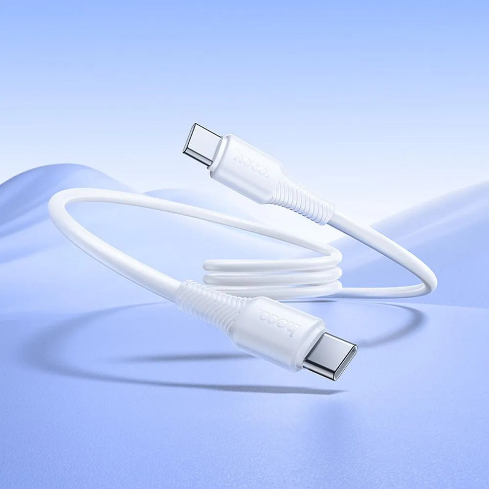 USB-C Data and Charging Cable - USB-C HOCO X120, 60W, 1m, White