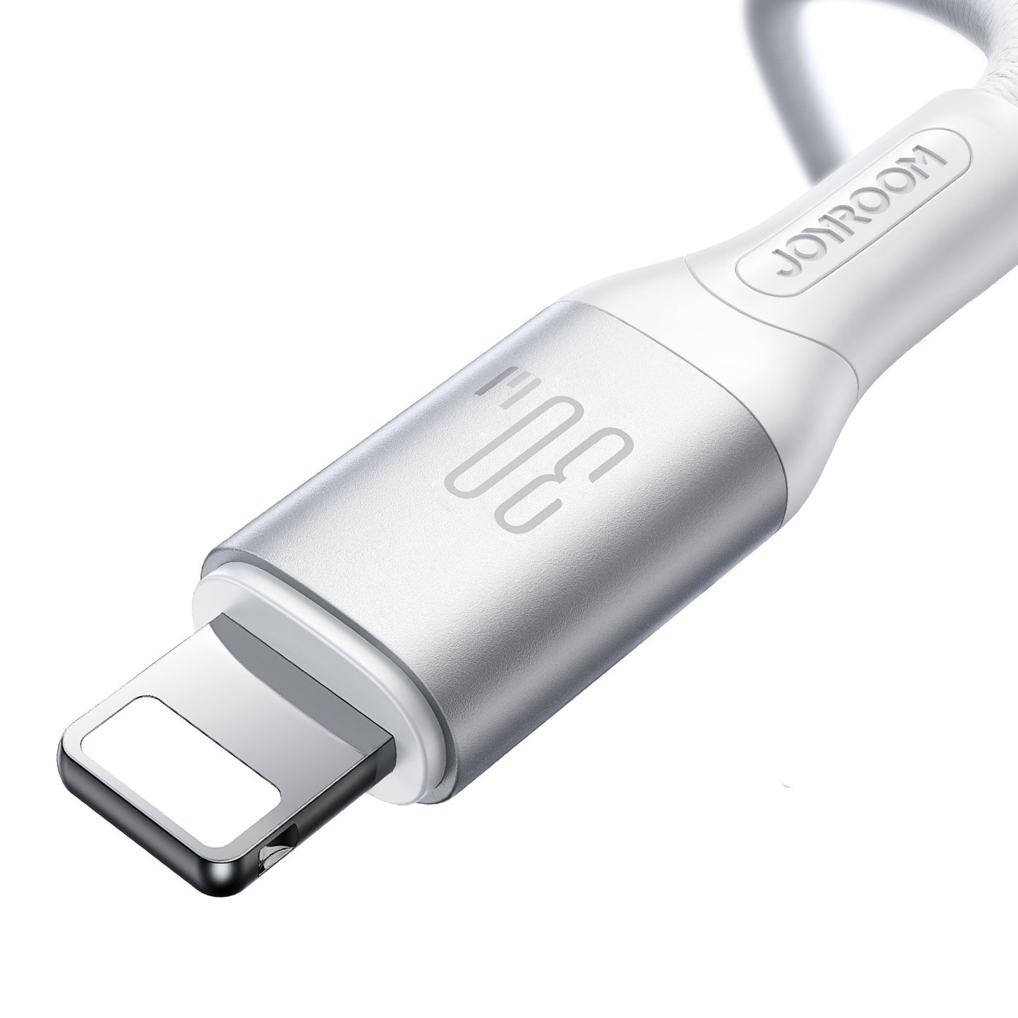 Kabel do danych i ładowania USB-C - Lightning Joyroom S-A28 Flash, 30W, 1m, Biały