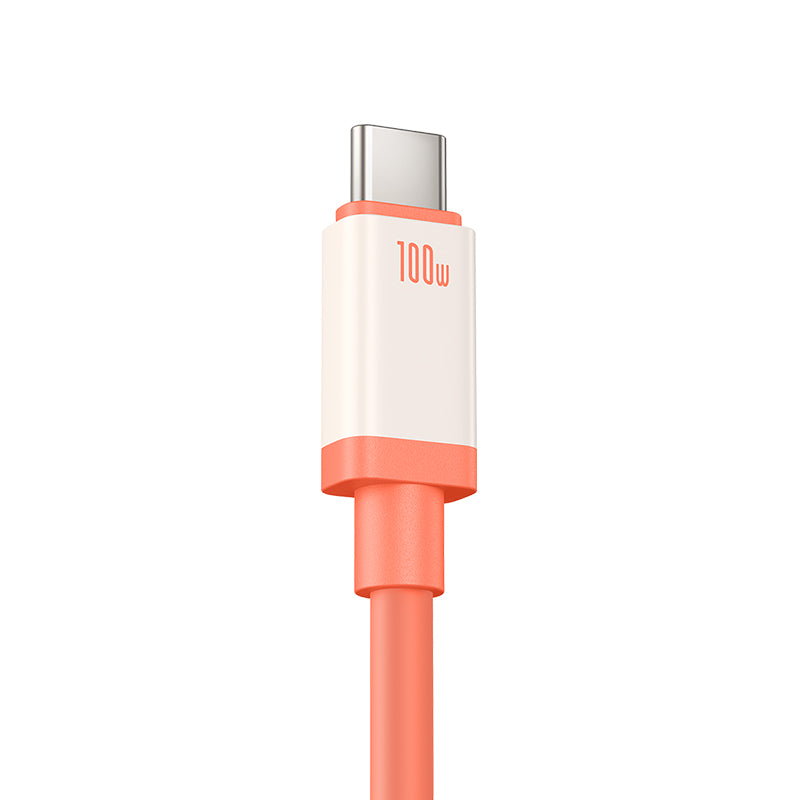 Kabel do danych i ładowania USB-A - USB-C Baseus Zero Degree Series, 100W, 2m, Czerwony