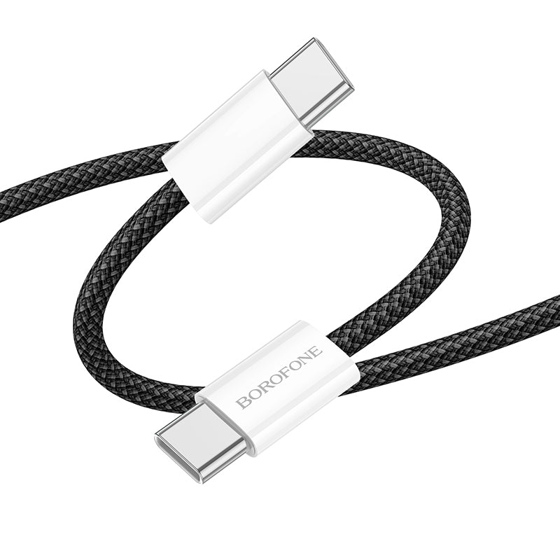 Kabel do danych i ładowania USB-C - USB-C Borofone BX103 Original, 60W, 1m, Czarny