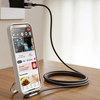 Kabel do danych i ładowania USB-C - USB-C Joyroom S-A56 EnjoyX Angled, 60W, 1.2m, Czarny