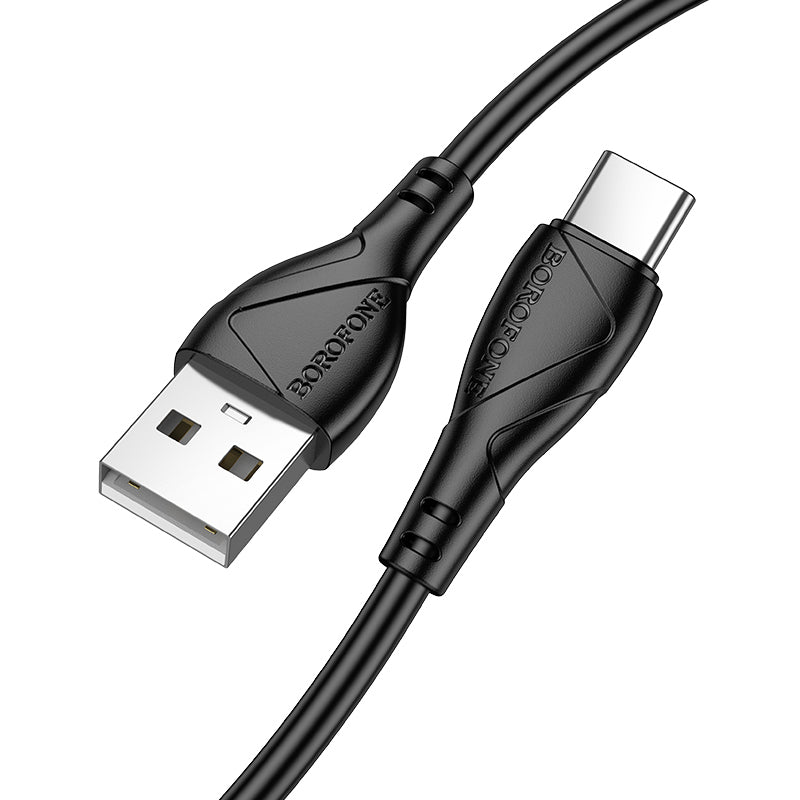 Kabel do danych i ładowania USB-A - USB-C Borofone BX121 Energy, 18W, 1m, Czarny