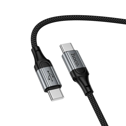 Kabel do danych i ładowania USB-C - USB-C HOCO X121, 60W, 1.5m, Czarny