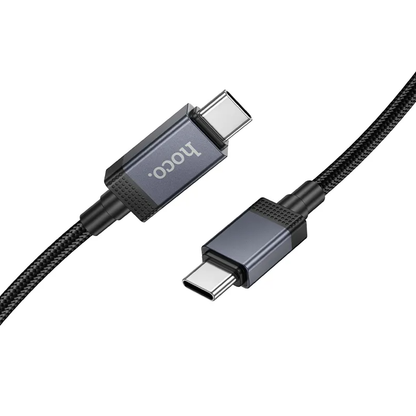 Kabel do danych i ładowania USB-C - USB-C HOCO X118 Display, 60W, 1m, Czarny