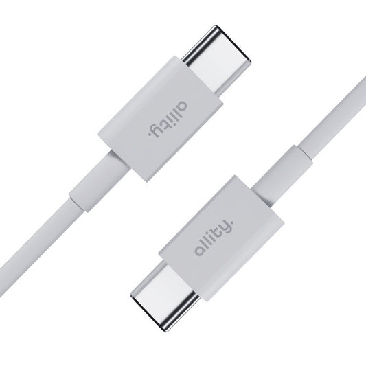Kabel do danych i ładowania USB-C - USB-C Allity. AUC-03, 100W, 1m, Biały