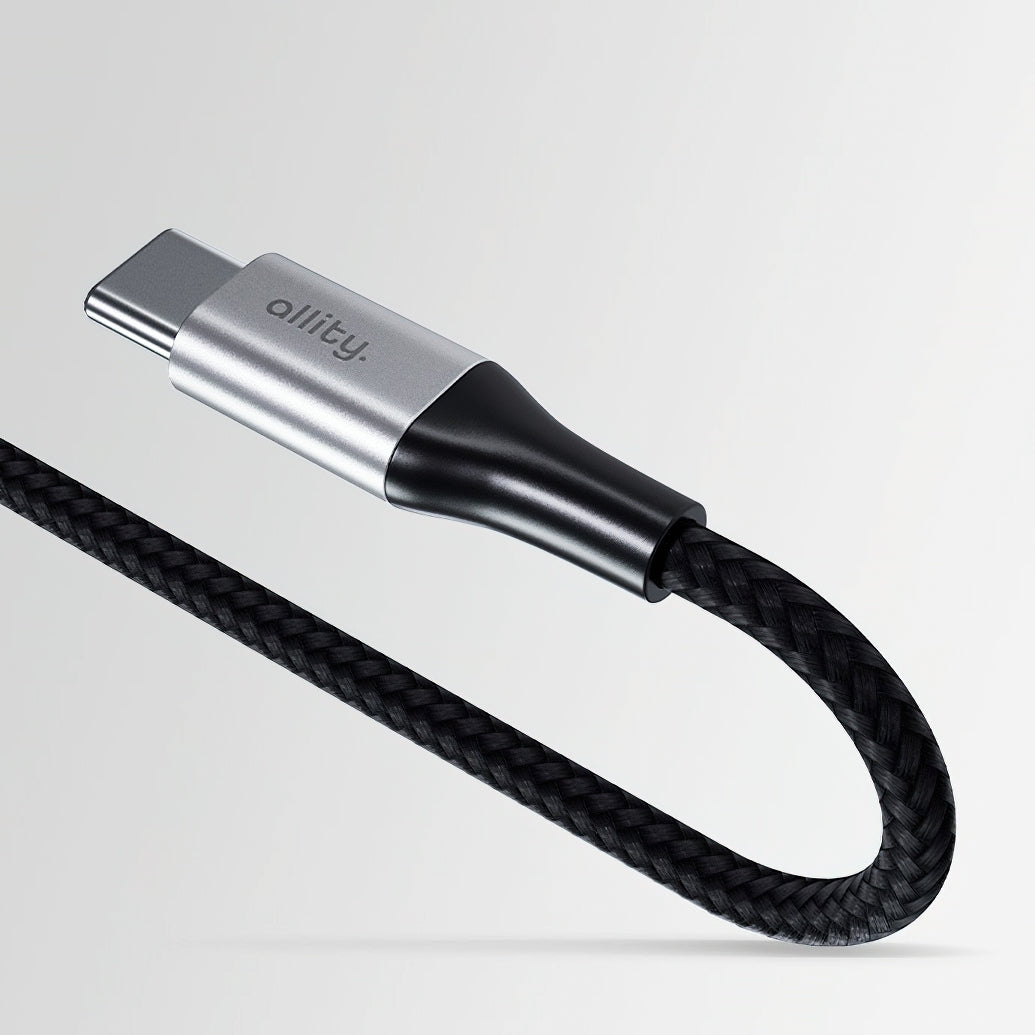 Kabel do danych i ładowania USB-C - USB-C Allity. AUC-01, 100W, 2m, Czarny