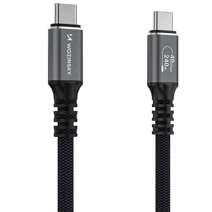 Kabel do danych i ładowania USB-C - USB-C WZK WPS-UY42S, 240W, 2m, Czarny