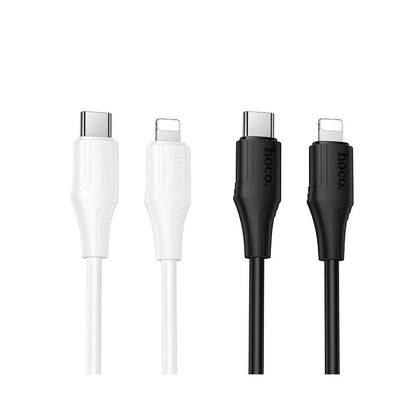 Kabel do danych i ładowania USB-C - Lightning HOCO X124, 27W, 1m, Biały