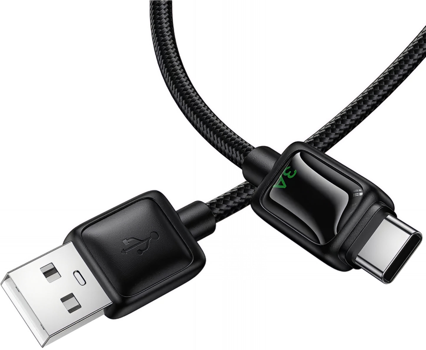 Kabel do danych i ładowania USB-A - USB-C HOCO U146, 36W, 1.2m, Czarny