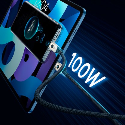 Kabel do danych i ładowania USB-C - USB-C Baseus Unbreakable, 100W, 2m, Biały P10355800221-01