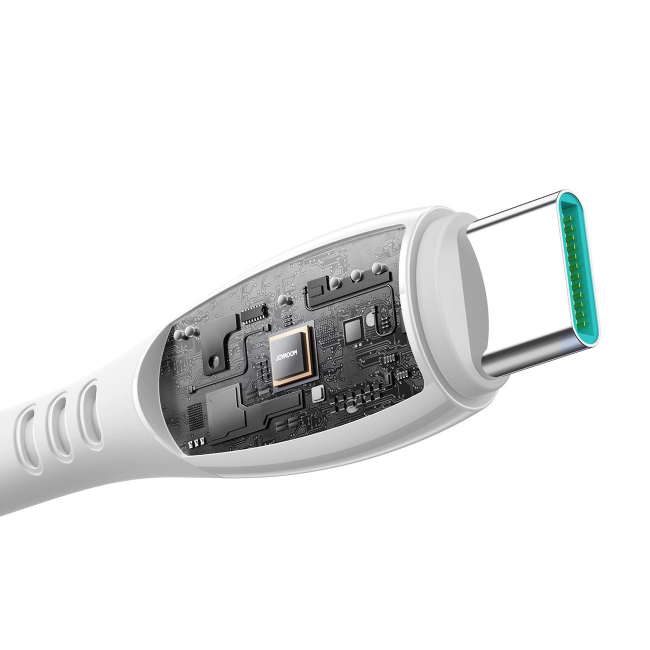 Kabel do danych i ładowania USB-C - USB-C Joyroom S-A59 Vibrant, 60W, 1.2m, Biały