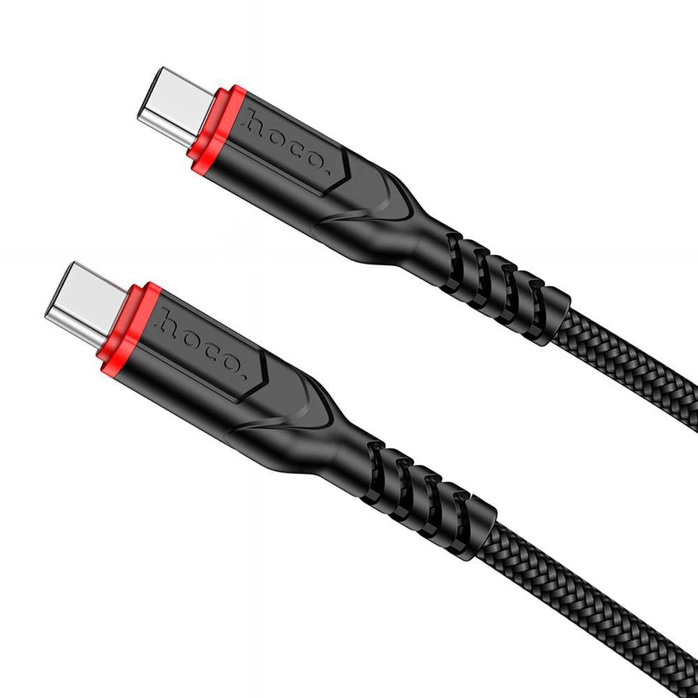 Kabel do danych i ładowania USB-C - USB-C HOCO X59 Victory, 60W, 1m, Czarny
