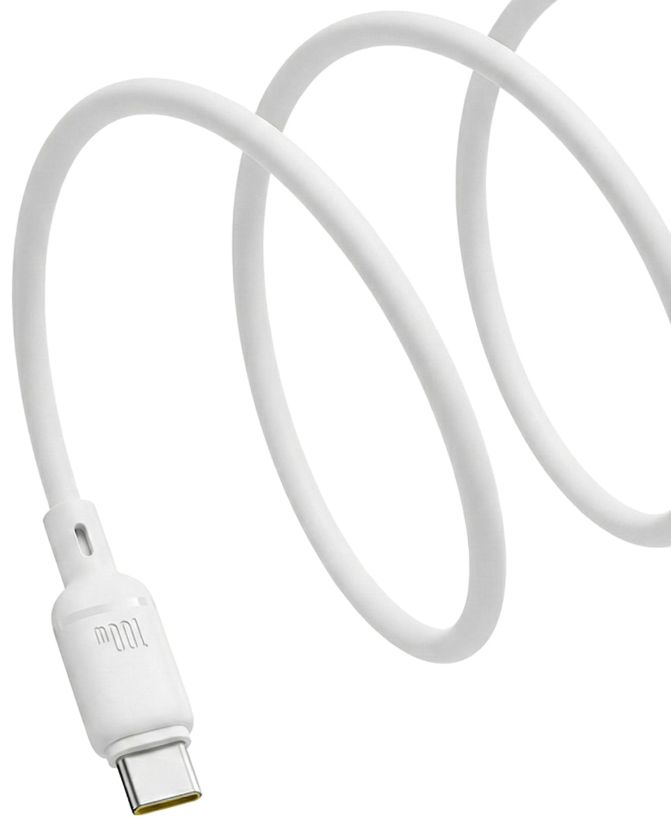 Kabel USB-C do USB-C Baseus Silky, 100W, 1m, Biały P10377704213-00