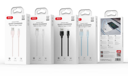 Kabel do danych i ładowania USB-A - Lightning XO Design NB291, 18W, 1m, Różowy