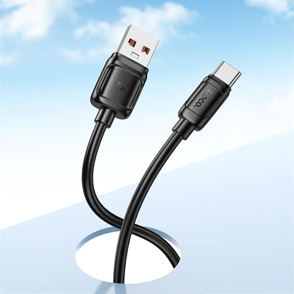 Kabel do przesyłu danych i ładowania USB-A - USB-C HOCO X115, 100W, 1m, Czarny