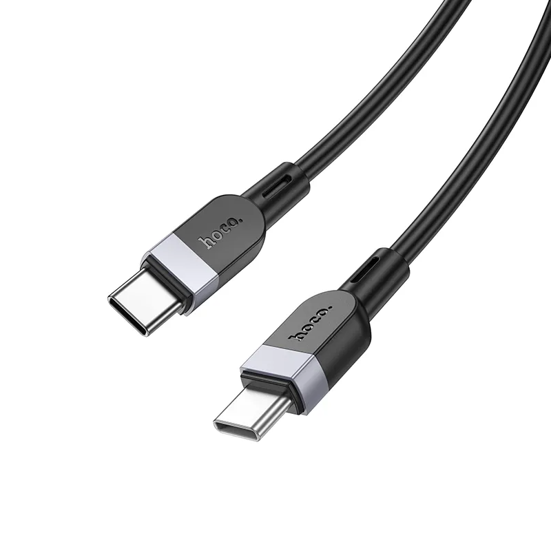 Kabel do przesyłu danych i ładowania USB-C - USB-C HOCO X109, 60W, 3m, Czarny