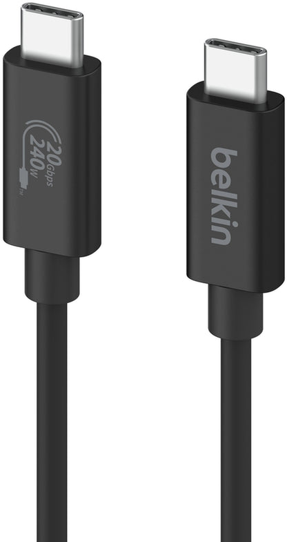 USB-C Data and Charging Cable - USB-C Belkin Connect, 240W, 2m, Black INZ004bt2MBK
