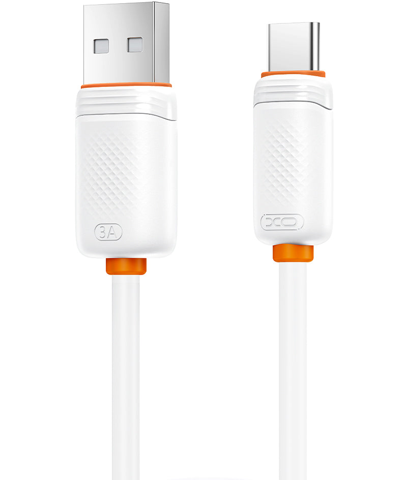 Kabel do przesyłu danych i ładowania USB-A - USB-C XO Design NB302, 18W, 1m, biały