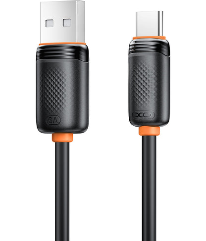 Kabel do przesyłu danych i ładowania USB-A - USB-C XO Design NB302, 18W, 1m, Czarny