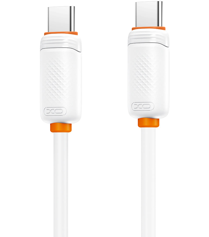Kabel do przesyłu danych i ładowania USB-C - USB-C XO Design NB-Q302B, 60W, 1m, biały