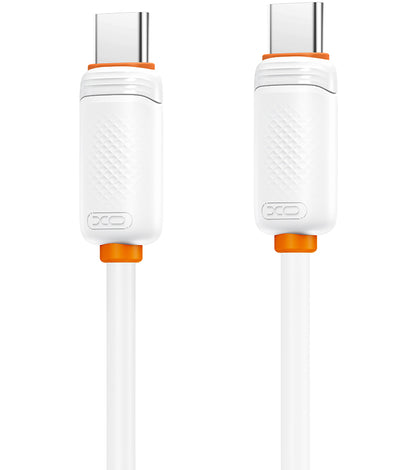 Kabel do przesyłu danych i ładowania USB-C - USB-C XO Design NB-Q302B, 60W, 1m, biały