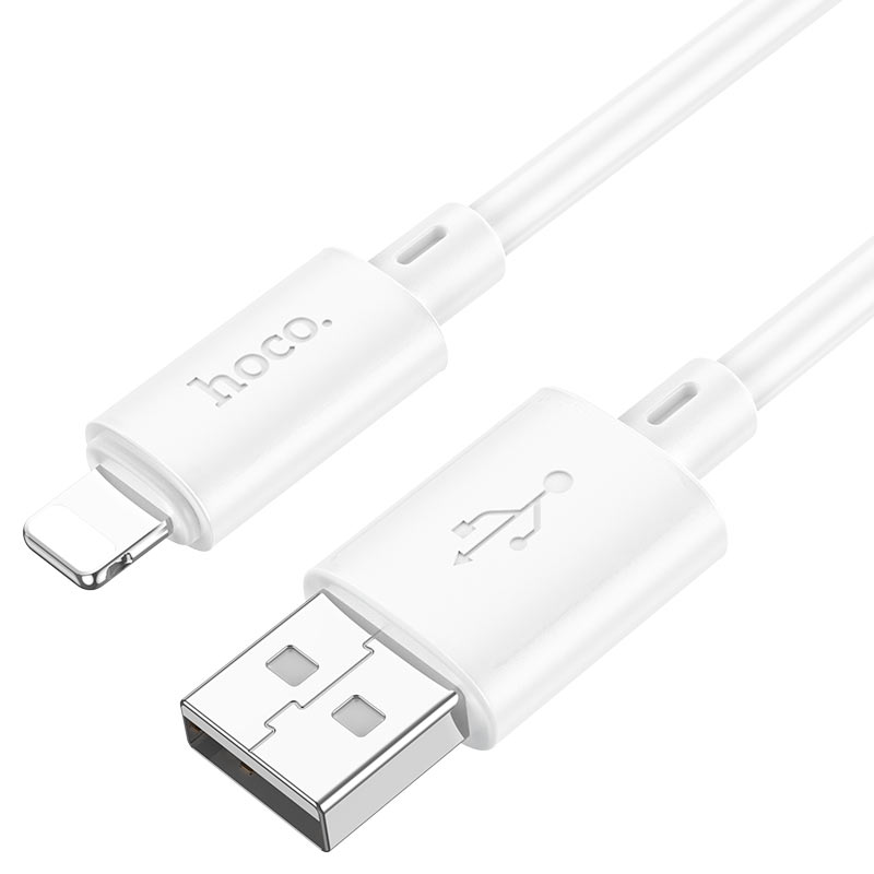Kabel do danych i ładowania USB-A - Lightning HOCO X88, 18W, 2m, biały