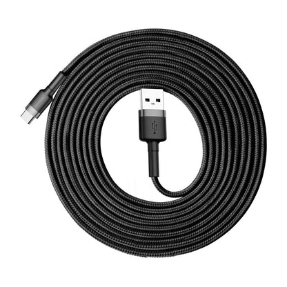 Kabel do ładowania i transmisji danych z USB-A na USB-C Baseus Cafule, 18 W, 3 m, szary CATKLF-UG1 CATKLF-UG1 