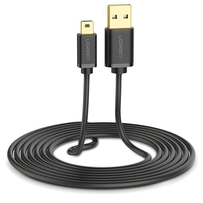 Kabel do danych i ładowania USB-A - miniUSB UGREEN US132, 2m, Czarny