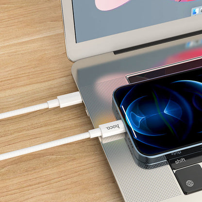 Kabel do danych i ładowania USB-C - Lightning HOCO X56, 20W, 1m, Biały