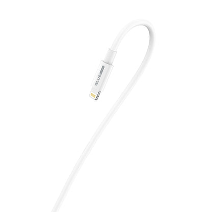 Kabel USB-C - Lightning do ładowania i transmisji danych BLUE Power BBX36, 18 W, 1 m, biały