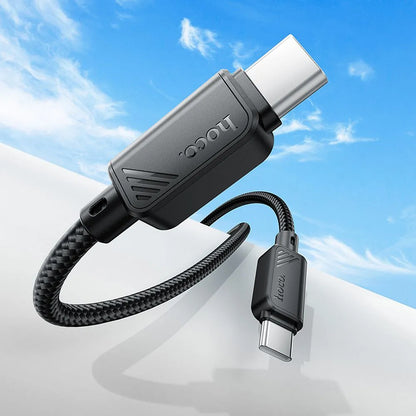 Kabel do danych i ładowania USB-C - USB-C HOCO X113, 60W, 1m, Czarny
