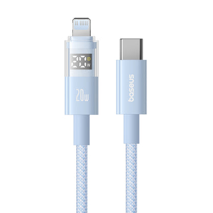 Kabel do danych i ładowania USB-C - Lightning Baseus Display 2, 20W, 1m, Niebieski P10382703311-00