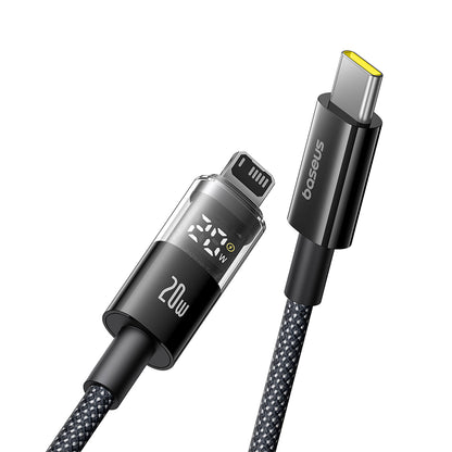 Kabel do danych i ładowania USB-C - Lightning Baseus Display 2, 20W, 2m, Czarny P10382703121-01