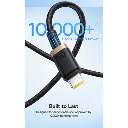 Kabel do danych i ładowania USB-C - USB-C Baseus Dura Series, 240W, 1m, Czerwony P10377803U03-01