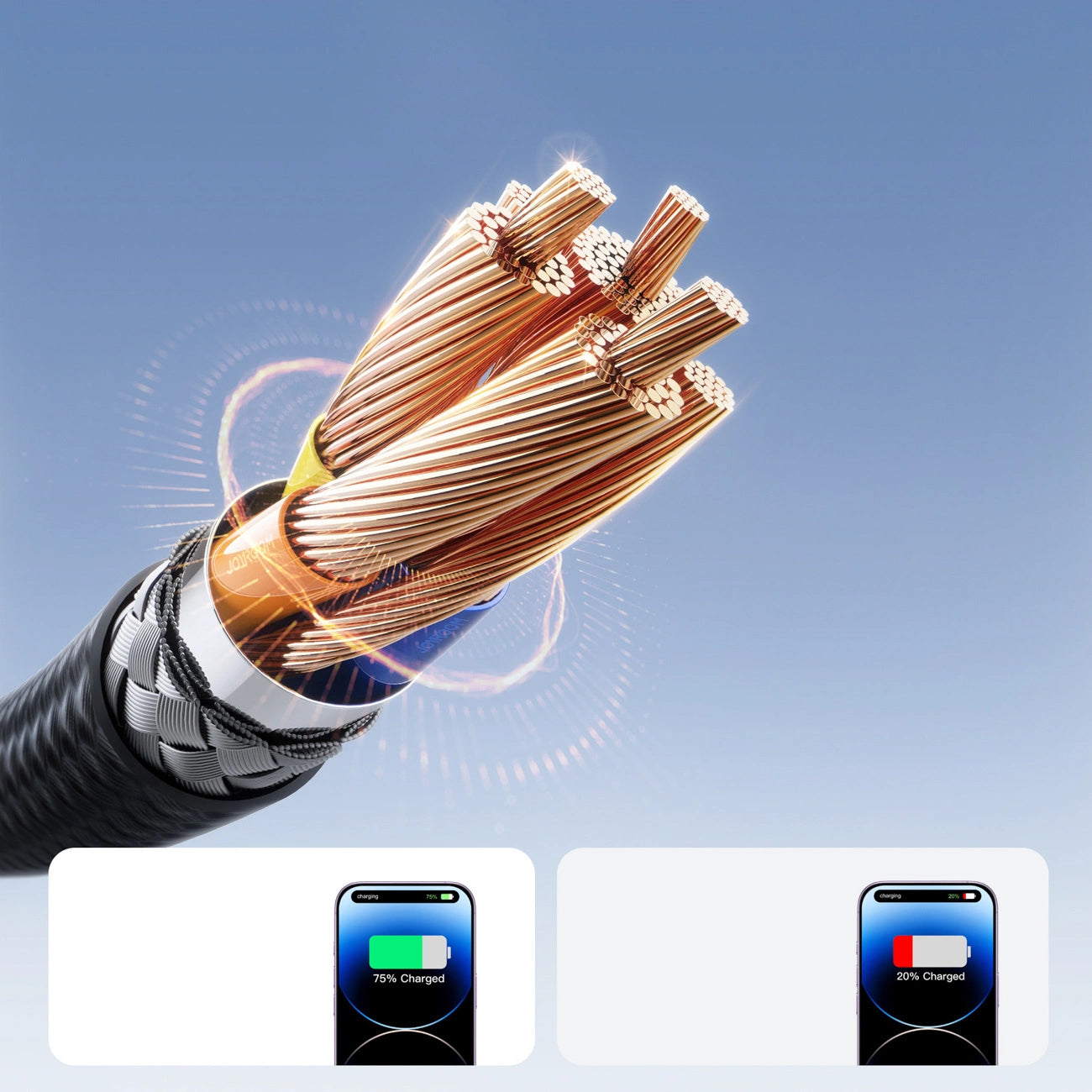 Kabel do danych i ładowania USB-C - Lightning Joyroom S-A28 Flash, 30W, 1m, Czarny