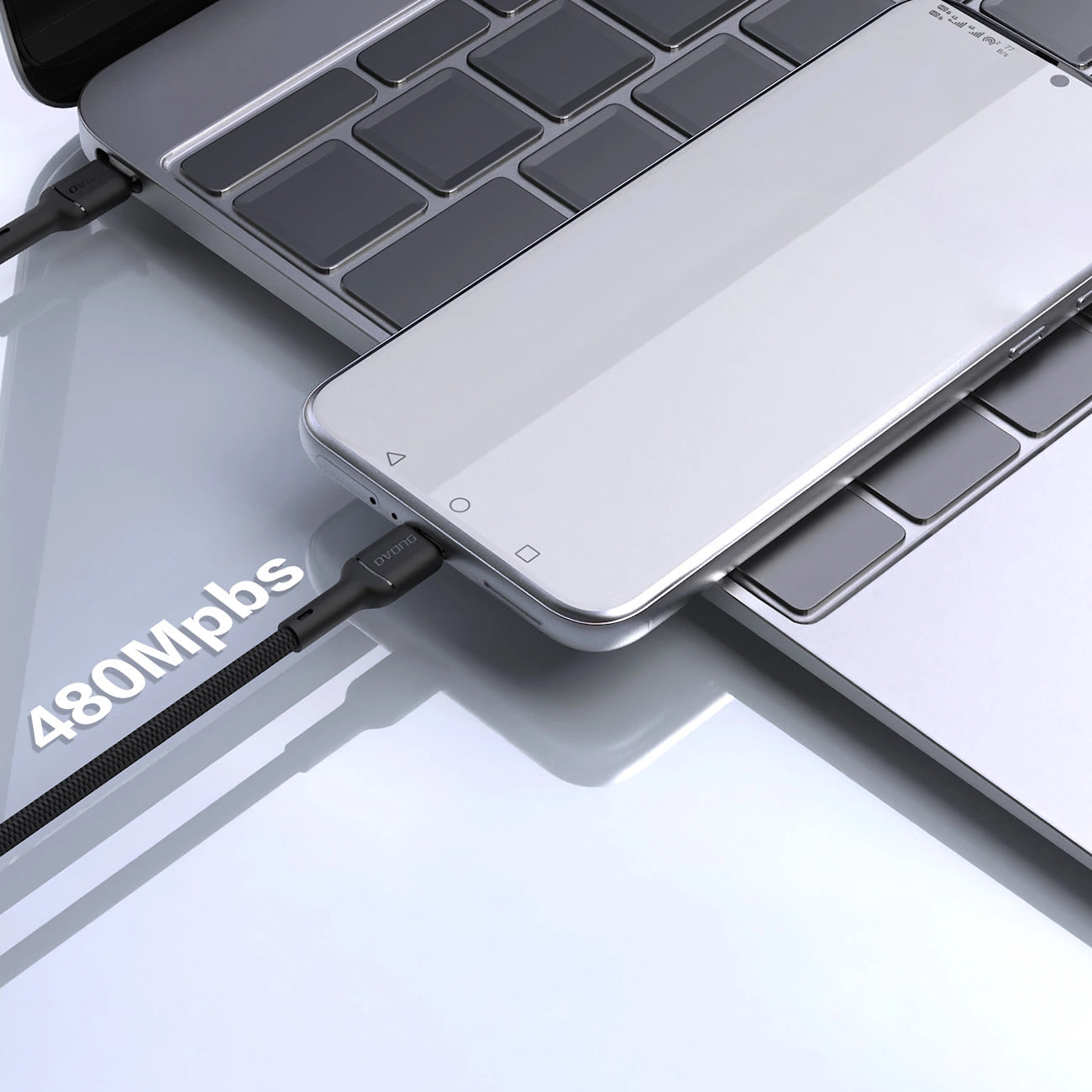 Kabel do danych i ładowania USB-C - USB-C Dudao L9C, 65W, 1m, Czarny