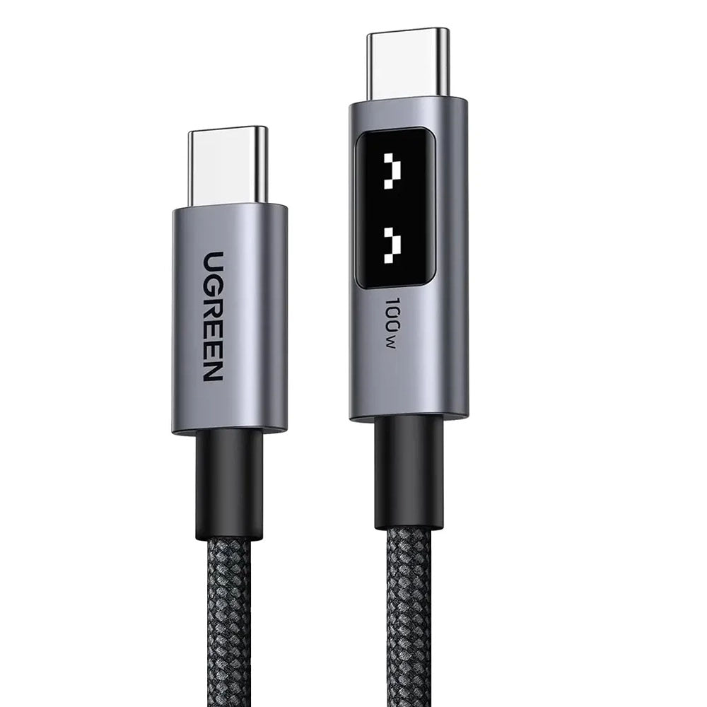 Kabel do danych i ładowania USB-C - USB-C UGREEN L509, 100W, 0.5m, Szary