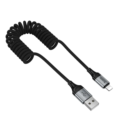 Kabel do danych i ładowania USB-A - Lightning HOCO X121, 27W, 1,5m, Czarny