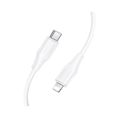 Kabel do danych i ładowania USB-C - Lightning HOCO X124, 27W, 1m, Biały